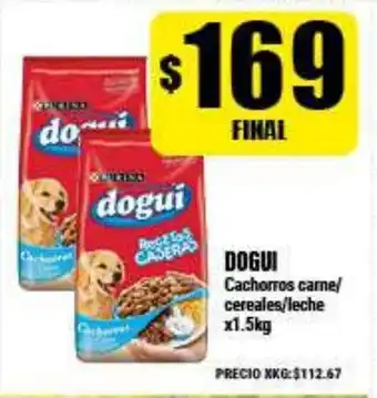 Supermayorista Vital Dogui Cachorros carne/cereales/leche x1.5kg oferta