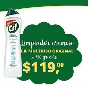 Supermercados A Granel CIF Multiuso Original Limpiador cremoso x 750gr oferta