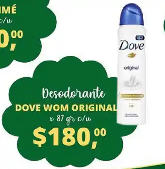 Supermercados A Granel Dove Wom Original Desodorante x 87gr oferta
