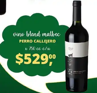 Supermercados A Granel Perro Callejero Vino Blend malbec x 750cc oferta