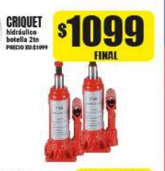 Supermayorista Vital Criquet hidráulico botella 2tn oferta