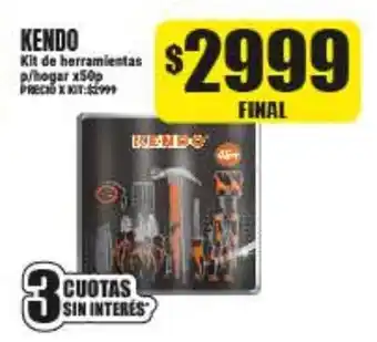 Supermayorista Vital Kendo Kit de herramientas p/hogar x50p oferta