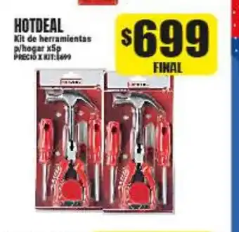 Supermayorista Vital Hotdeal Kit de herramientas p/hogar x5p oferta