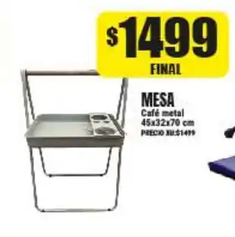 Supermayorista Vital Mesa Café metal 45x32x70 cm oferta