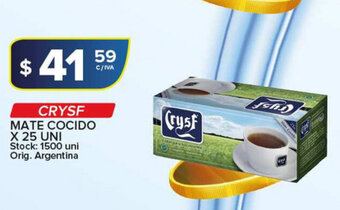 Carrefour Maxi Crysf Mate Cocido x 25 uni oferta
