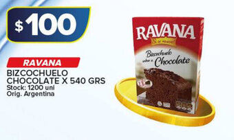Carrefour Maxi Ravana Bizcochuelo Chocolate x 540 grs oferta