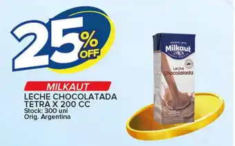 Carrefour Maxi Milkaut Leche Chocolatada Tetra x 200 cc oferta