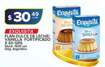 Carrefour Maxi Exquisita Flan Dulce De Leche/ Vainilla Fortificado x 60 grs oferta
