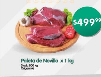 Supermercados Buenos Días Paleta de Novillo x 1 kg oferta