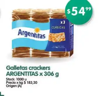 Supermercados Buenos Días Argentitas Galletas crackers x 306g oferta