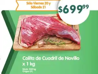 Supermercados Buenos Días Colita de Cuadril de Novillo x1 kg oferta