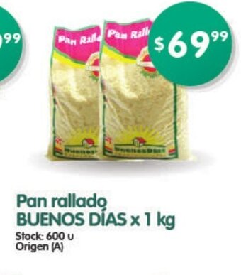 Supermercados Buenos Días Buenos Días Pan rallado x 1kg oferta