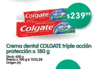 Supermercados Buenos Días Colgate Crema dental triple acción protección x 180g oferta