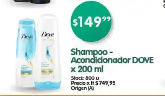 Supermercados Buenos Días Dove Shampoo Acondicionador x 200ml oferta