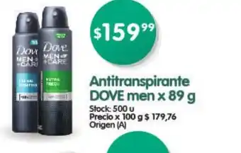 Supermercados Buenos Días Dove Antitranspirante men x 89g oferta
