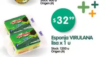 Supermercados Buenos Días Virulana Esponja lisa x 1u oferta