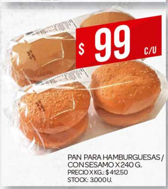 Supermercados DIA Pan Para Hamburguesas/ Con Sesamo x 240g oferta