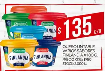 Supermercados DIA Queso Untable Varios Sabores Finlandia x 180g oferta