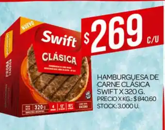 Supermercados DIA Swift Clásica Hamburguesa De Carne x 320g oferta