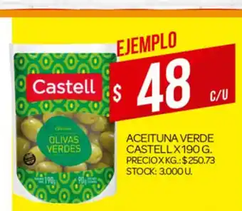 Supermercados DIA Castell Aceituna Verde x 190g oferta