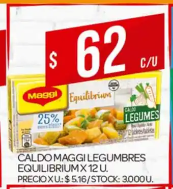 Supermercados DIA Maggi Caldo Legumbres Equilibrium x 12 u oferta
