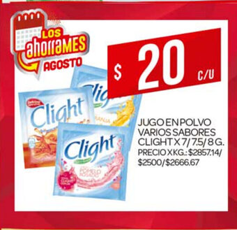 Supermercados DIA Clight Jugo En Polvo Varios Sabores x 7/75/8 g oferta