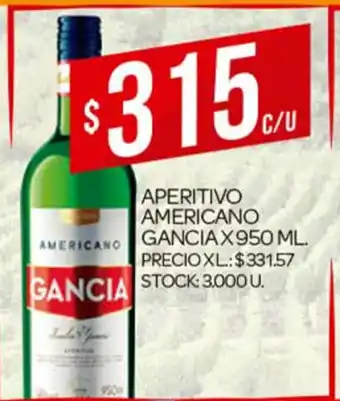 Supermercados DIA Gancia Aperitivo Americano x 950ml oferta