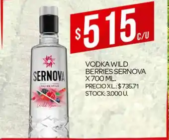 Supermercados DIA Sernova Vodka Wild Berries x 700 ml oferta