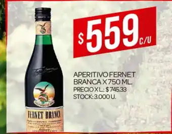 Supermercados DIA Branca Aperitivo Fernet x 750ml oferta