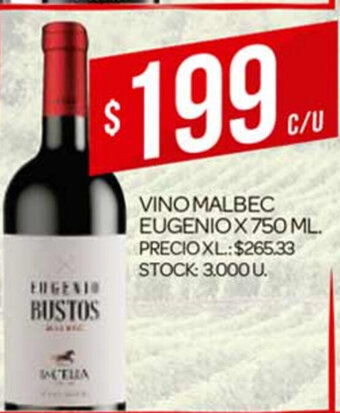 Supermercados DIA Eugenio Vino Malbec x 750ml oferta