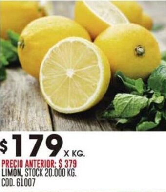 Coto LIMON, STOCK 20.000 KG. COD. 61007 oferta