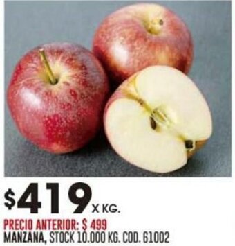 Coto MANZANA, STOCK 10.000 KG. COD. 61002 oferta