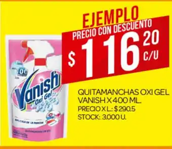 Supermercados DIA Vanish Quitamanchas Oxi Gel x 400ml oferta