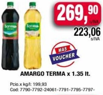 Maxiconsumo AMARGO TERMA x 1.35 It. oferta