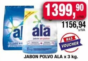 Maxiconsumo JABON POLVO ALA x 3 kg. oferta