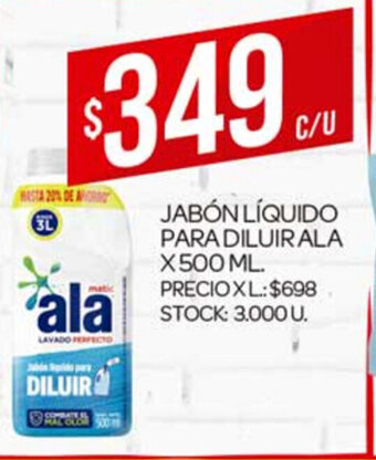 Supermercados DIA Ala Jabón Líquido Para Diluir x 500ml oferta