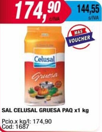 Maxiconsumo SAL CELUSAL GRUESA PAQ x1 kg oferta