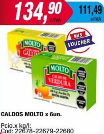 Maxiconsumo CALDOS MOLTO x 6un. oferta