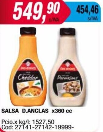Maxiconsumo SALSA D.ANCLAS x360 cc oferta