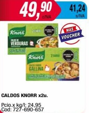 Maxiconsumo CALDOS KNORR X2u. oferta