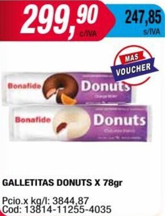 Maxiconsumo GALLETITAS DONUTS X 78gr oferta