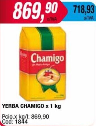 Maxiconsumo YERBA CHAMIGO x 1 kg oferta