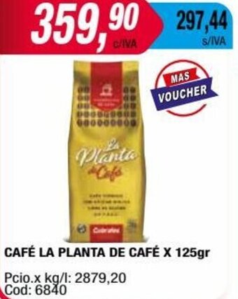 Maxiconsumo CAFÉ LA PLANTA DE CAFÉ X 125gr oferta