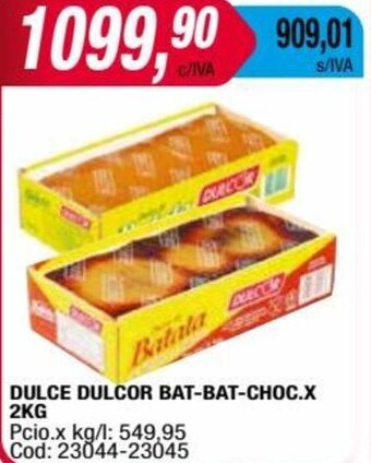 Maxiconsumo DULCE DULCOR BAT-BAT-CHOC.X 2KG oferta