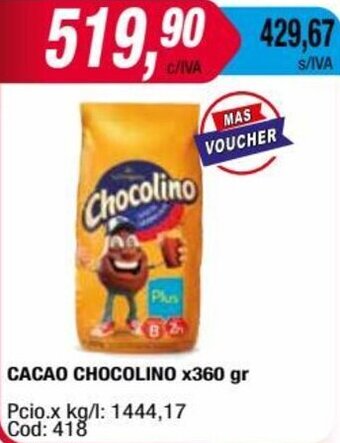 Maxiconsumo CACAO CHOCOLINO x360 gr oferta