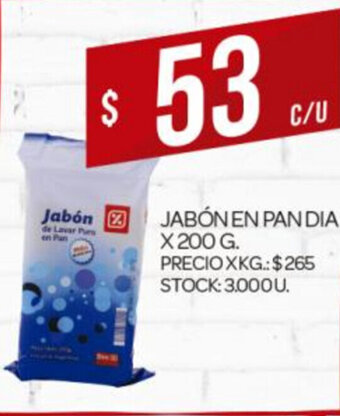 Supermercados DIA Jabón En Pan Dia x 200g oferta
