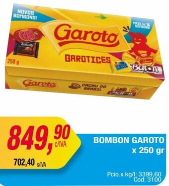 Maxiconsumo BOMBON GAROTO x 250 gr oferta