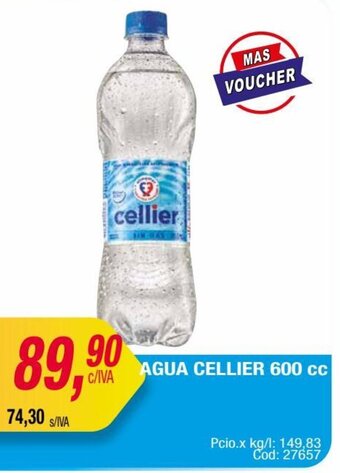 Maxiconsumo AGUA CELLIER 600 cc oferta