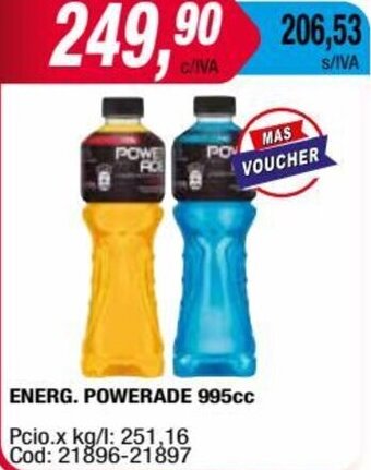 Maxiconsumo ENERG. POWERADE 995cc oferta
