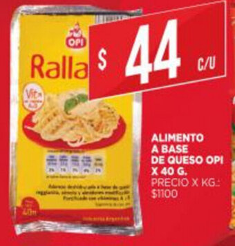 Supermercados DIA Alimento A Base De Queso OPI x 40g oferta